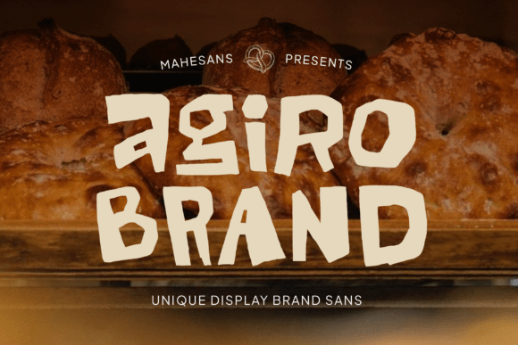 Agiro Brand: A Playful Display Font for Creative Businesses