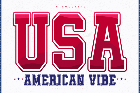 American Vibe Font for Bold Branding and Patriotic Design
