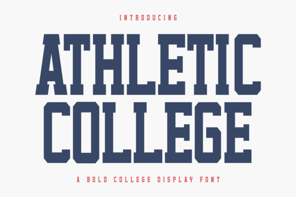 Athletic College Font for Bold Web Design