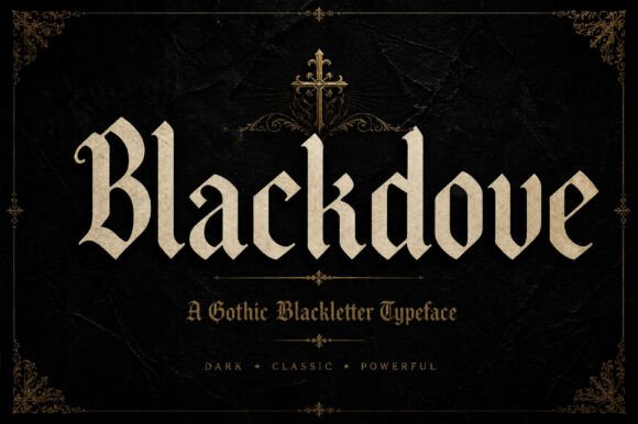 Blackdove Font for Handmade Creations and Commercial Projects