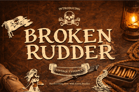 Broken Rudder Font for Nautical-Themed Web Designs