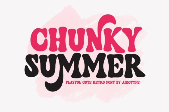 Chunky Summer Font for Playful Branding and Retro Design