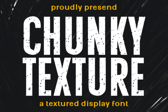 Chunky Texture Font for Bold Branding and Design