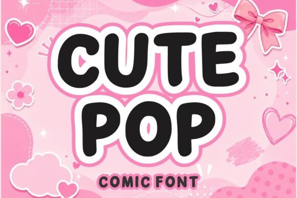 Cute Pop Font for Playful Branding and Creative Projects