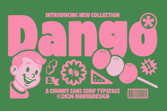 Dango: The Playful Display Font for Bold Branding