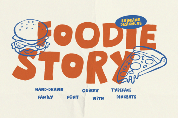 Foodie Story: A Playful Typeface for Creative Branding