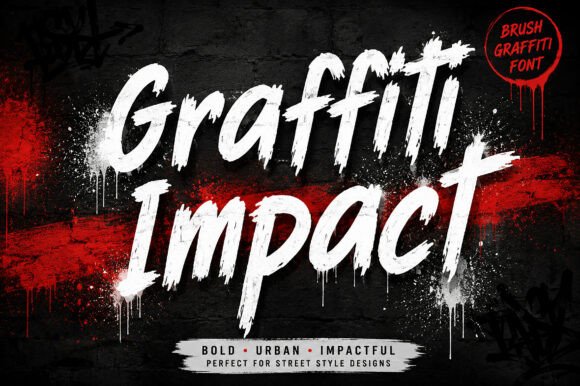 Graffiti Impact Font for Bold Creative Projects