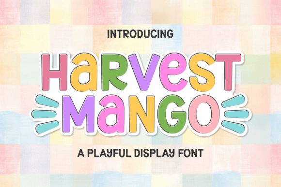 Harvest Mango: A Bold Display Font for Creative Projects
