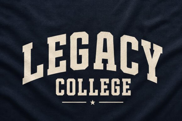 Legacy College Font for Timeless Craft Creations