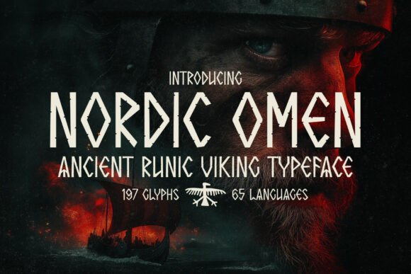 Nordic Omen Font for Bold Campaign Design