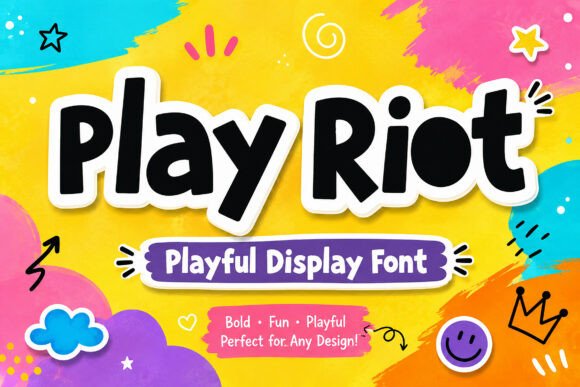 Play Riot: A Bold Display Font for Eye-Catching Branding
