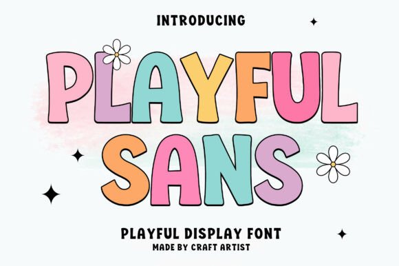 Playful Sans: A Bold Display Font for Digital Creativity