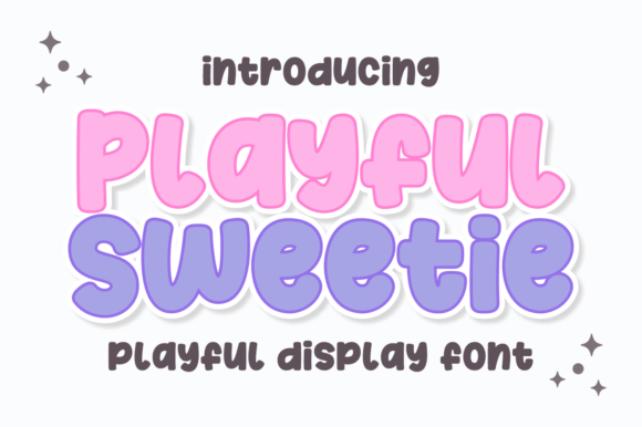 Playful Sweetie: A Delightful Display Font for Creative Projects