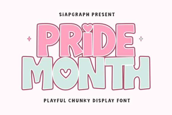Pride Month Font for Bold Web Design