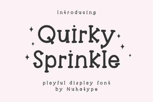Quirky Sprinkle: A Minimalist Font for Modern Branding