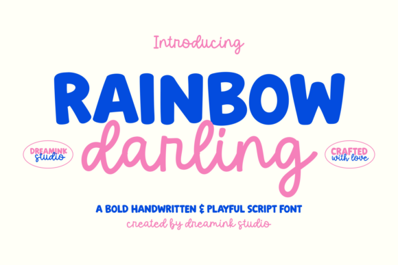 Rainbow Darling Duo: A Display Font That Balances Whimsy and Strength