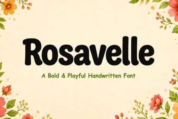 Rosavelle: A Warm Display Font for Creative Projects