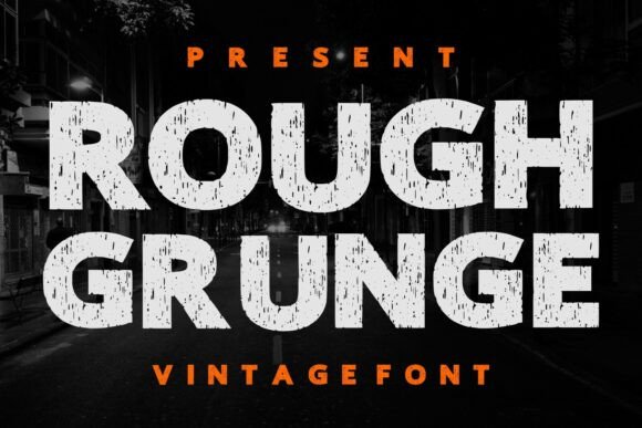 Rough Grunge Vintage Font for Handmade Creations