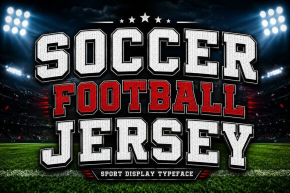 Soccer Football Jersey Font for Creative Makers