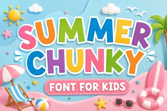 Summer Chunky: A Playful Display Font for Bright Content