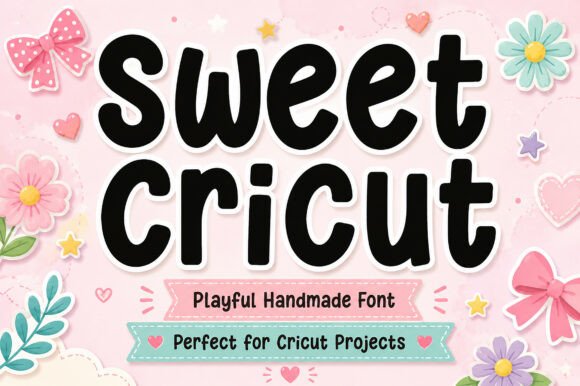 Sweet Cricut Font: A Playful Display Font for Creatives