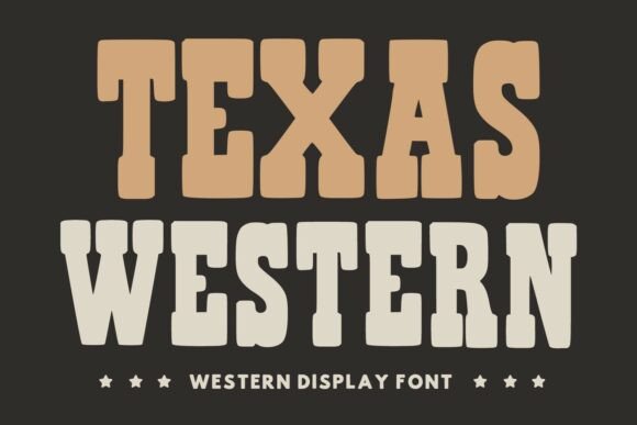 Texas Western: A Bold Display Font for Editorial Projects