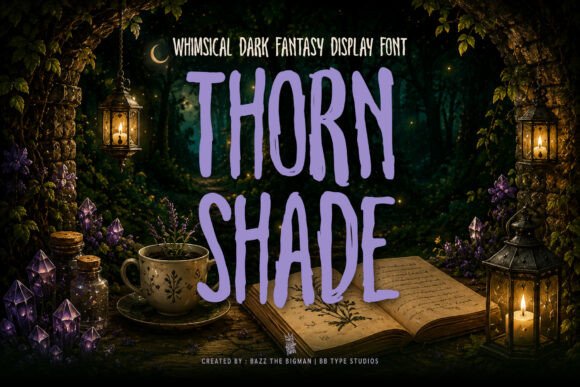 Thorn Shade: A Dark Fantasy Display Font for Web Design