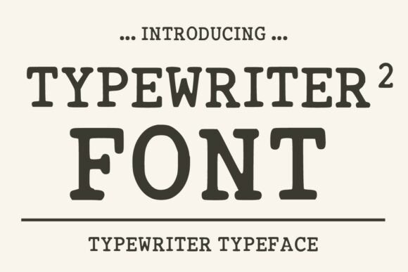 Typewriter2 – A Vintage Display Font for Timeless Web Design