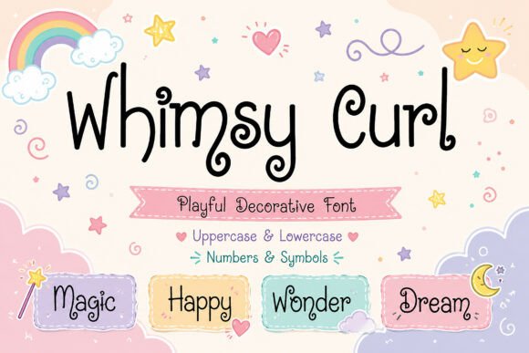 Whimsy Curl: A Playful Display Font for Creative Projects
